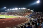 The Soccer Fans In The 700th Anniversary Stadium Stock Photo