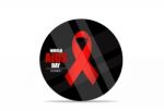 Aids Awareness Red Ribbon. World Aids Day Stock Photo