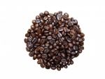 Isolated Coffee Beans Stock Photo