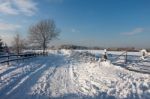 Winter Scene In East Grinstead Stock Photo