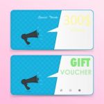 Gift Voucher Template Stock Photo