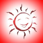 Background Sun Indicates Smiling Design And Sunlight Stock Photo