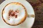 A Cup Of Cappuccino  Stock Photo