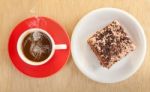 Cake And Coffee Stock Photo