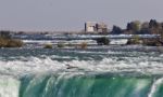 Isolated Photo Of An Amazing Niagara Waterfall Stock Photo