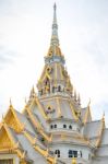 Gorgeous Temple In Thailand Wat Sothonwararam Stock Photo