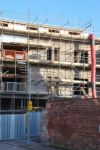 Residential Building Under Construction Stock Photo