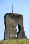 View Of The Ruins Of Knepp Castle Stock Photo