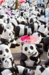 Chiang Mai, Thailand - March 19, 2016  : 1600 Pandas World Tour In Thailand By Wwf At Tha-pae Gate Stock Photo