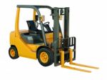 Forklift Truck Isolated Stock Photo