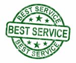 Best Service Stamp Stock Photo