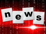 News Media Shows Radios Article And Headlines Stock Photo