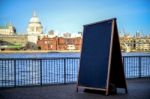 Copy Space Concept, River Thames Background Stock Photo