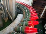 Armoury Full Of Shells On Hms Belfast Stock Photo