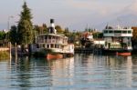 Deserted Scene At Desenzano Del Garda Lake Garda Italy In The Au Stock Photo