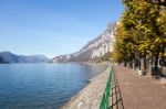 View Of Lake Como From Lecco Stock Photo