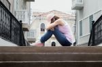 Sad Woman Stock Photo