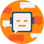 Chatbot Abstract Icon Illustration Stock Photo