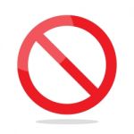 Prohibition No Symbol Stock Photo