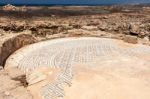 Paphos, Cyprus/greece - July 22 : Ancient Mosaic Near The House Stock Photo