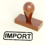 Import Stamp Showing Importing Stock Photo