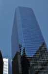 New York Skyscraper Mirror Stock Photo