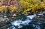 Small Rapids On The Virgin River Stock Photo