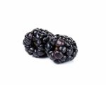 Blackberry Isolated On White Background Stock Photo