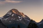 Heavens Peak At Sunset Stock Photo