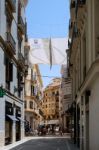 Malaga, Andalucia/spain - July 5 :view Of The City Centre Of Mal Stock Photo