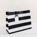 Shopping Bag With Gift Tag Stock Photo