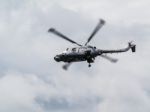 Royal Navy Black Cat Lynx Stock Photo