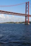 25th April Bridge In Lisbon, Portugal Stock Photo