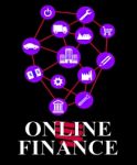 Online Finance Represents Internet Loans And Investment Stock Photo