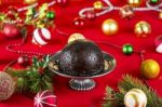 Christmas Pudding Stock Photo