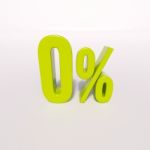 Percentage Sign, 0 Percent Stock Photo