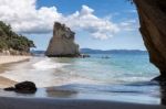 Cathedral Cove Beach Near Hahei Stock Photo