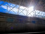 Space Between The Grandstand And Roof Stock Photo