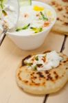 Arab Middle East Goat Yogurt And Cucumber Salad Stock Photo