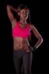 Young Fit African Woman Stock Photo