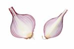 Shallots Still Life White Background Stock Photo