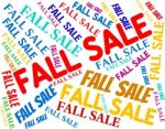 Fall Sale Indicating Save Closeout And Autumnal Stock Photo