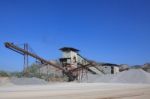 Rock Crushes Mining Stock Photo