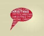 Dialogue Box For Christmas Stock Photo