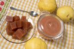 Traditional Quince Jam Stock Photo