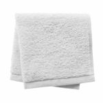 White Folded Towel Stock Photo