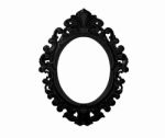 Vintage Black Ornate Frame Stock Photo