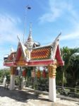 Worship Buddhist Pavilion Statue At Temple In Thailand  Stock Photo