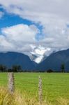 Fox Glacier In Westland Tai Poutini National Park Stock Photo