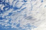 Clouds With Blue Sky Background Stock Photo